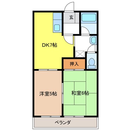 オリンピア　Ｄの物件間取画像